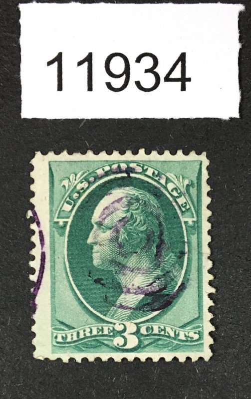 MOMEN: US STAMPS # 147 PURPLE CANCEL USED LOT #11934