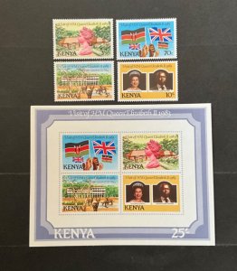 Kenya Scott #277-281 never hinged