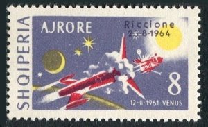 Albania C74, MNH. Michel 858. Space Exhibition, Riccione-1964. Space exploration