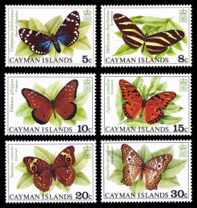 Cayman Islands 1977 Butterflies Scott #386-391 Mint Never Hinged