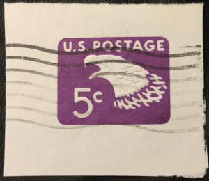 US #U550 Used Cut Square Eagle SCV $.20 L3