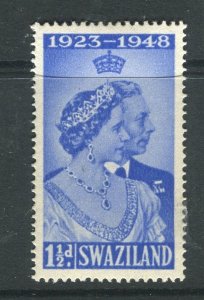 SWAZILAND; 1948 early Silver Wedding issue Mint hinged 1.5d value