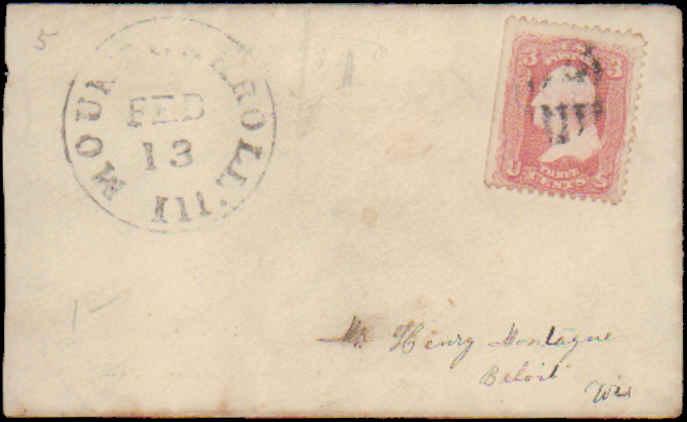 United States, Illinois, 1861-8 Issue