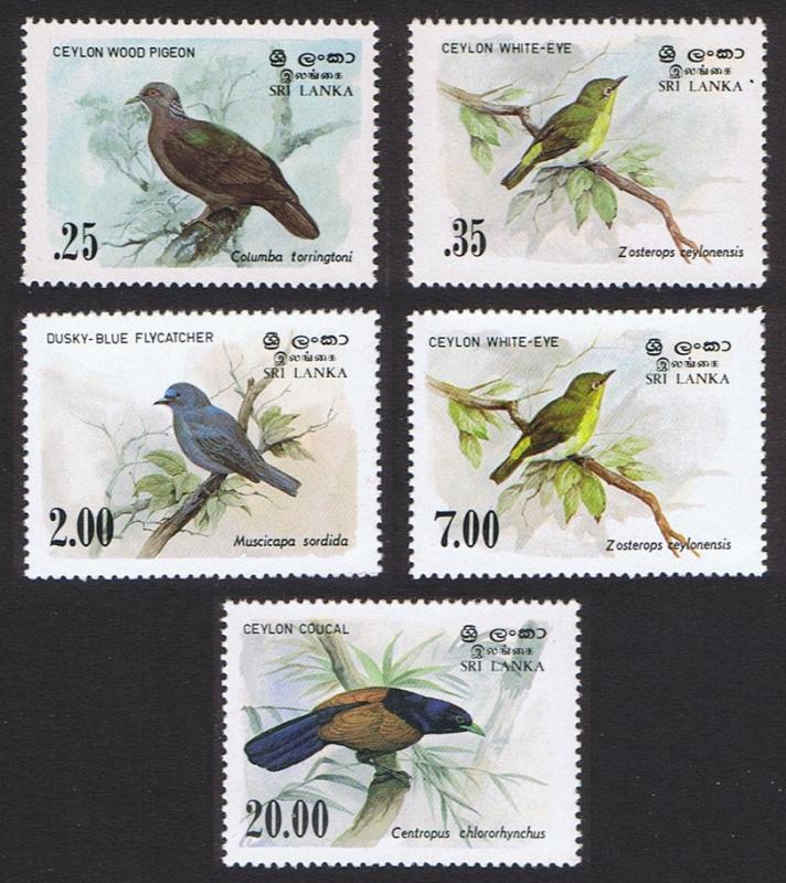 Sri Lanka Birds 5v SG#827-830 SC#691-694+877