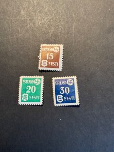 Stamps Estonia Scott# N3a-5a hinged