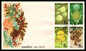 Thailand 881-884 Fruit U/A FDC