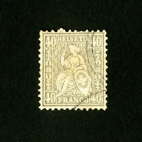 Switzerland Stamps # 66 F-VF Used Catalog Value $3,875.00