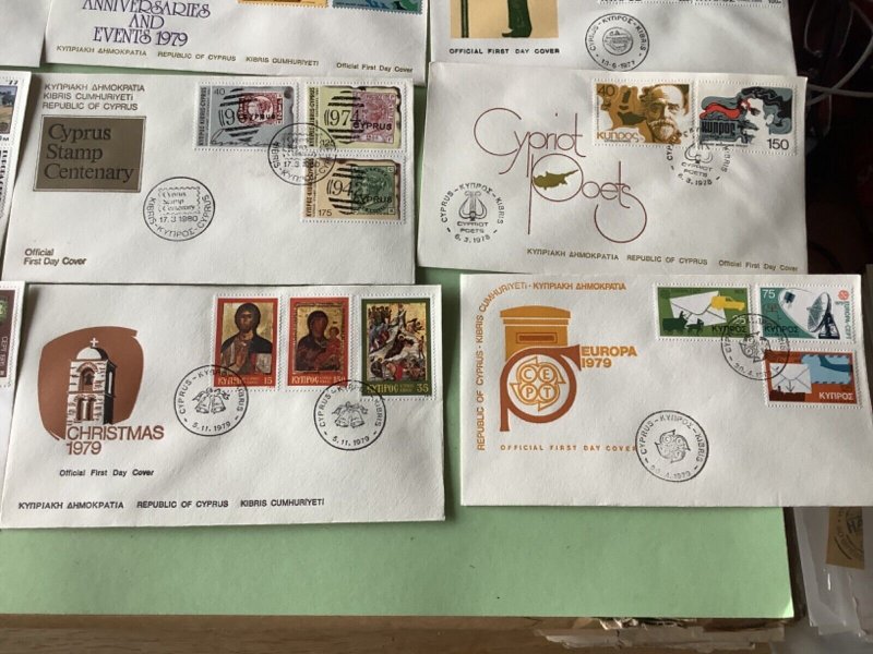 Cyprus first day covers 16 items Ref A1907