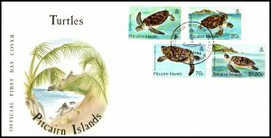 Pitcairn Islands 266-269 Turtles U/A FDC