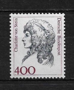 1992 Germany Sc1733 400pf Charlotte von Stein MNH