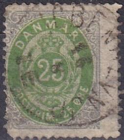 Denmark #32 F-VF Used CV $40.00 (A19306)