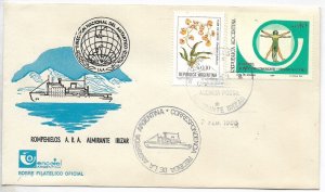 ARGENTINA 1988 COVER POSTMARKS ICE BREAKER SHIPS POST OFFICE ANTARCTICA