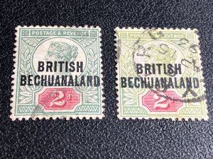 British Bechuanaland Scott 34 two shades used