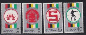 Guyana # 239-242, Independence Anniv. Half Cat.