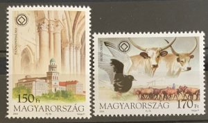 HUNGARY 2004 UNESCO SET SG4719/4720 UNMOUNTED MINT. CAT £8.50