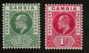 Gambia 28-29 Mint Hinged