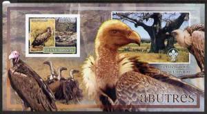 Guinea - Bissau 2007 Birds - Vultures large imperf s/shee...