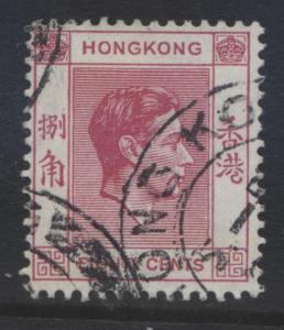 Hong Kong - Scott 162C - KGVI Definitive Issue- 1938 - FU - Single 80c Stamp