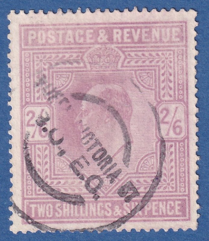 GB KE VII Scott #139 2/6d Lilac Used