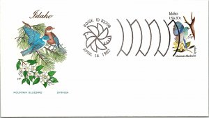 US TOPICAL COVER STATE FARNHAM : IDAHO MOUNTAIN BLUEBIRD & SYRINGA