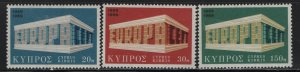 CYPRUS     326-328   MINT HINGED  SET