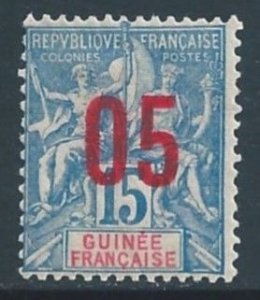 French Guinea #50 MH 15c Navigation & Commerce Issue Surcharged
