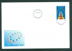 Aland. FDC 1995. Entry Into European Union.  Sc# 113