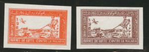 Afghanistan Scott B29-30 MNH** 1960 WHO Imperf Malaria set