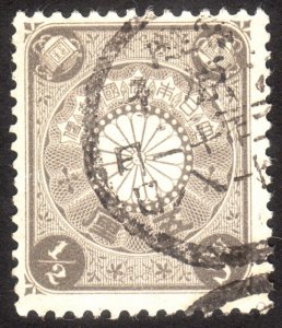 1901, Japan 1/2Sn, Used, Sc 92