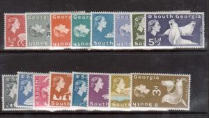 South Georgia #1 - #16 VF/NH Set