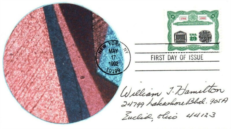 SC# 2630 FDC - Handcrafted Cachet - Unique Circle Cachet - L31874