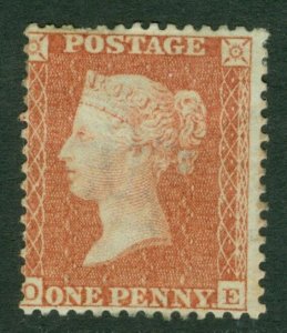 SG 29 1d red brown perf 14 WMK large crown. Mounted mint CAT £240