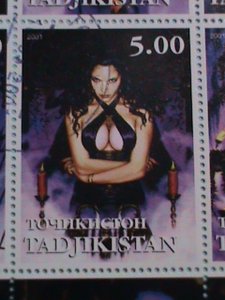 ​TAJIKISTAN STAMP:2001 DORIAN CLEAVENGER MNH STAMP SHEET