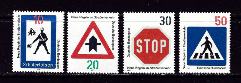 Germany 1055-55 NH 1971 Safety Signs