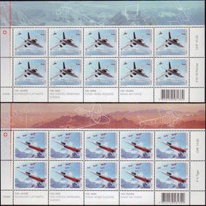 SWITZERLAND 2014 - Scott# 1512-3 Sheet-Air Force NH