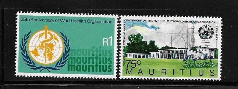 Mauritius 1973 WHO and International Meteorological cooperation MNH A201