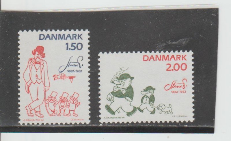 Denmark  Scott#  728-729  MNH  (1982 Robert Storm Peterson)