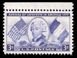 # 1010 MINT NEVER HINGED LAFAYETTE TEMP