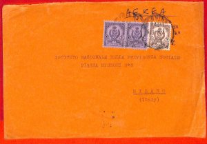 aa0328 - LIBYA - POSTAL HISTORY - AIRMAIL COVER to ITALY  1960  Motorbike