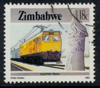 Zimbabwe SG 669  SC# 503  Used   Electric Train   see detail and scan