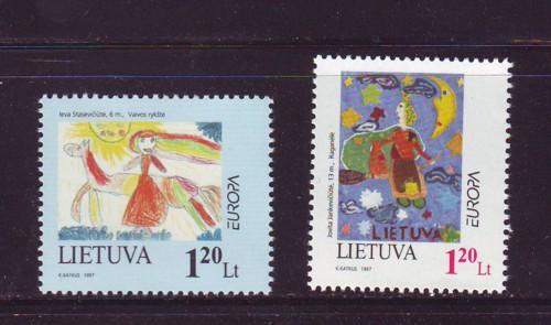 Lithuania Sc 568-9 1997 Europa stamp set mint NH