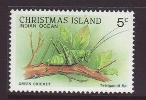 1988 Christmas Is 5c Green Cricket Mint