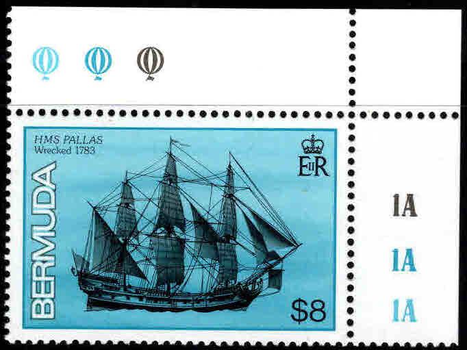 BERMUDA Scott 498 MNH** Tall Ship stamp top value in set