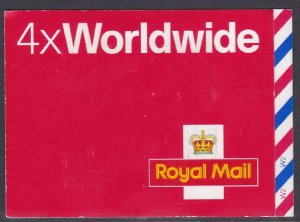 MJ2 4 x Worldwide stamps barcode booklet - Self Adhesive MINT/MNH Cylinder w2w2