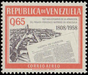 Venezuela #C712-C714, Complete Set(3), 1960, Hinged