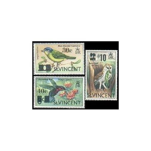 St Vincent 364-366,MNH.Michel 343-345. Birds Euphonia,Carib,Barn Owl.Value 1973