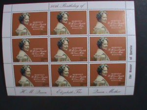 SAMOA ISLAND ISSIFO-1980 QUEEN MOTHER-ELIZABETH 80TH BIRTHDAY-MNH SHEET VF