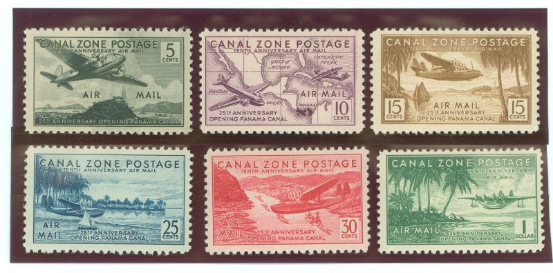 Canal Zone #C15-20 Mint (NH) Single (Complete Set)