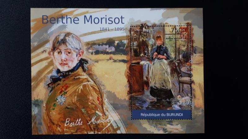 Art - Burundi 2012. -  Berthe Morisot ** MNH Block