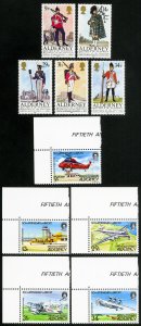 Alderny Stamps MNH Lot Of 2 Complete Sets